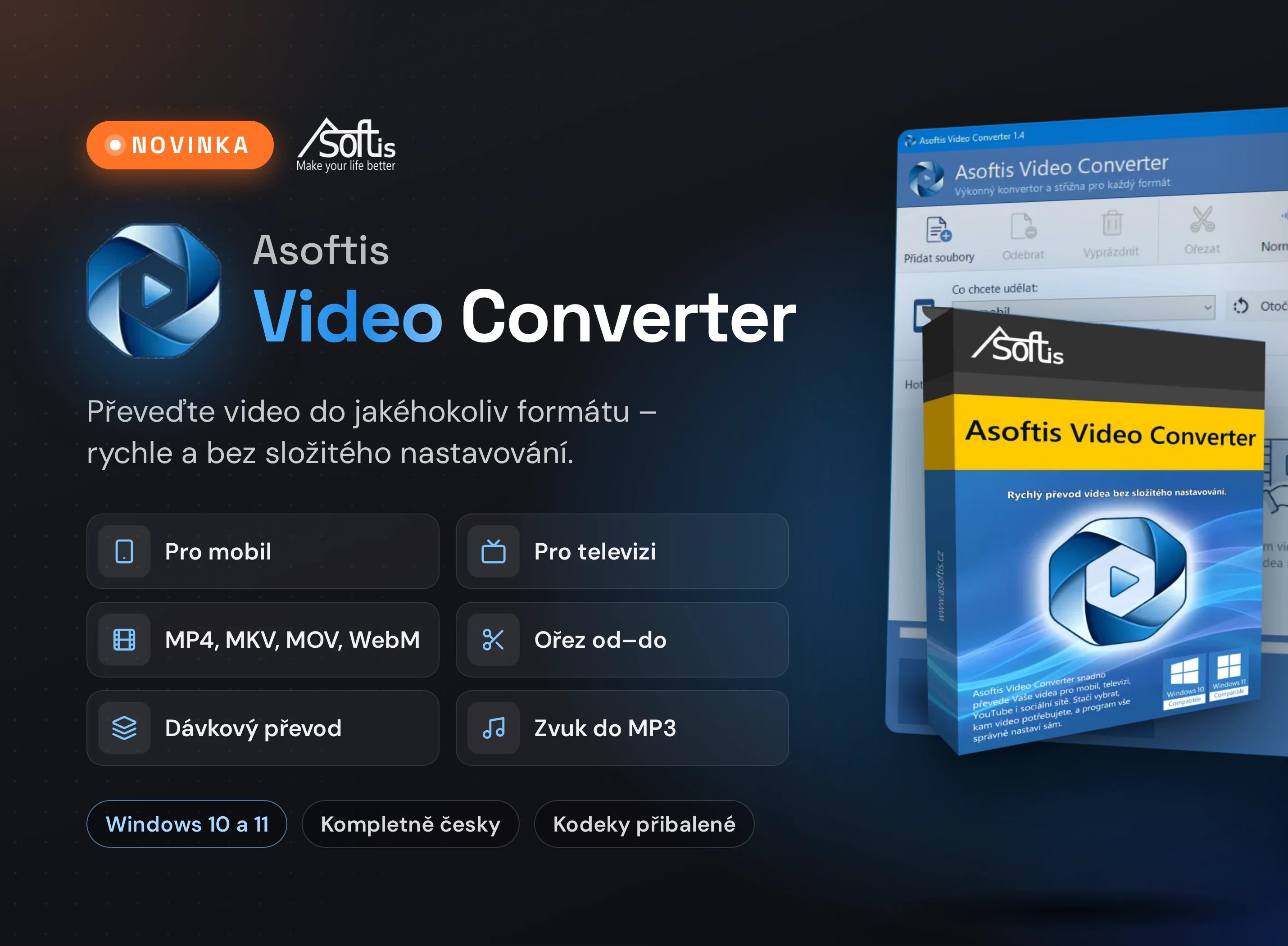 Vydali jsme Asoftis Video Converter – převod videa mezi formáty