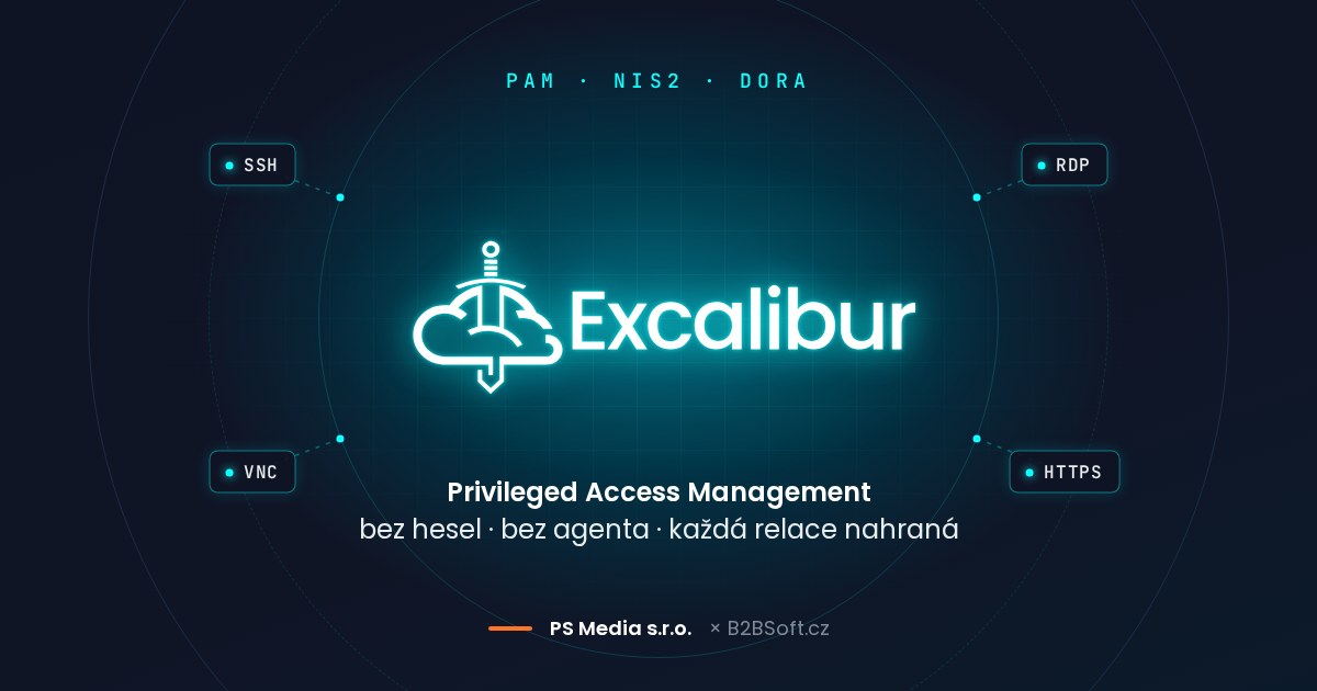 PS Media s.r.o. se stala distributorem řešení Excalibur pro řízení privilegovaného přístupu