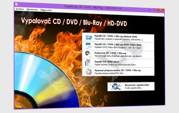 Vypalovač CD / DVD / Blu-Ray / HD-DVD